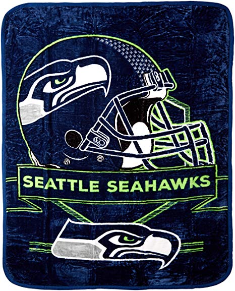 Seattle Seahawks Plush Raschel Blanket 60×80