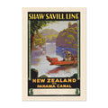Shaw Savill Line ‚Äî New Zealand via Panama ‚Äî Vintage 1930 Travel Poster | New Zealand Wall Art