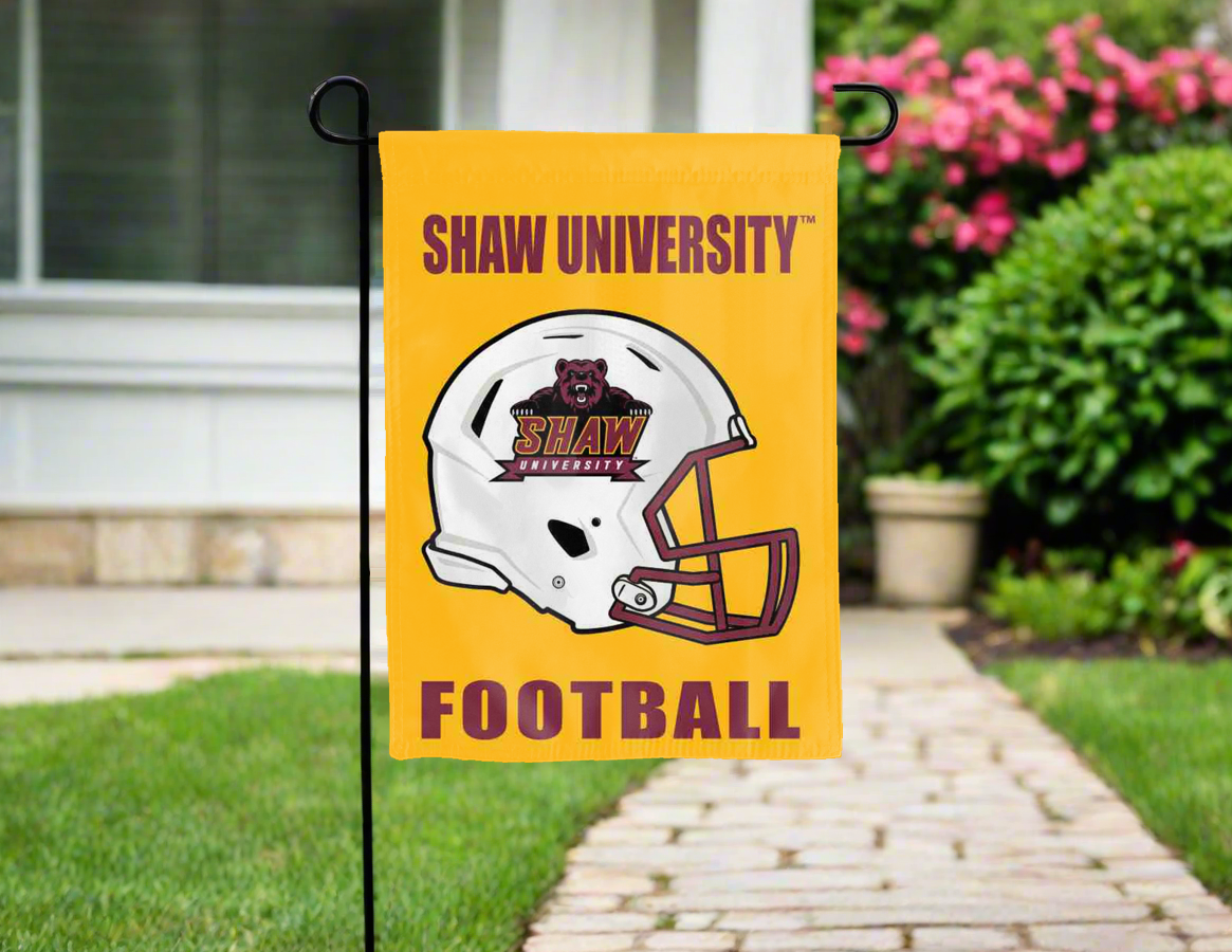 Shaw University - Football Garden Flag