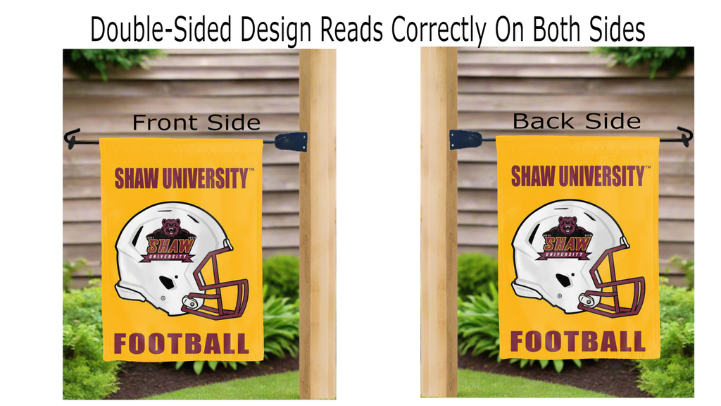 Shaw University - Football Garden Flag
