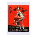 Simple Sam the Wasting Fool ‚Äî WWII Poster 1943 | Vintage War Wall Art