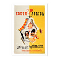 South Africa ‚Äî Union-Castle ‚Äî Vintage 1949 Travel Poster | Africa Wall Art