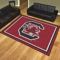 South Carolina Gamecocks Area Rug for Living Room Decor Black and Red