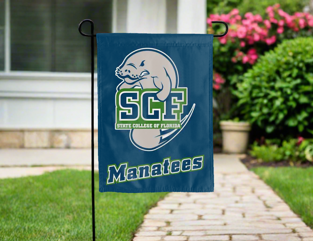 State College of Florida - Manatees Garden Flag