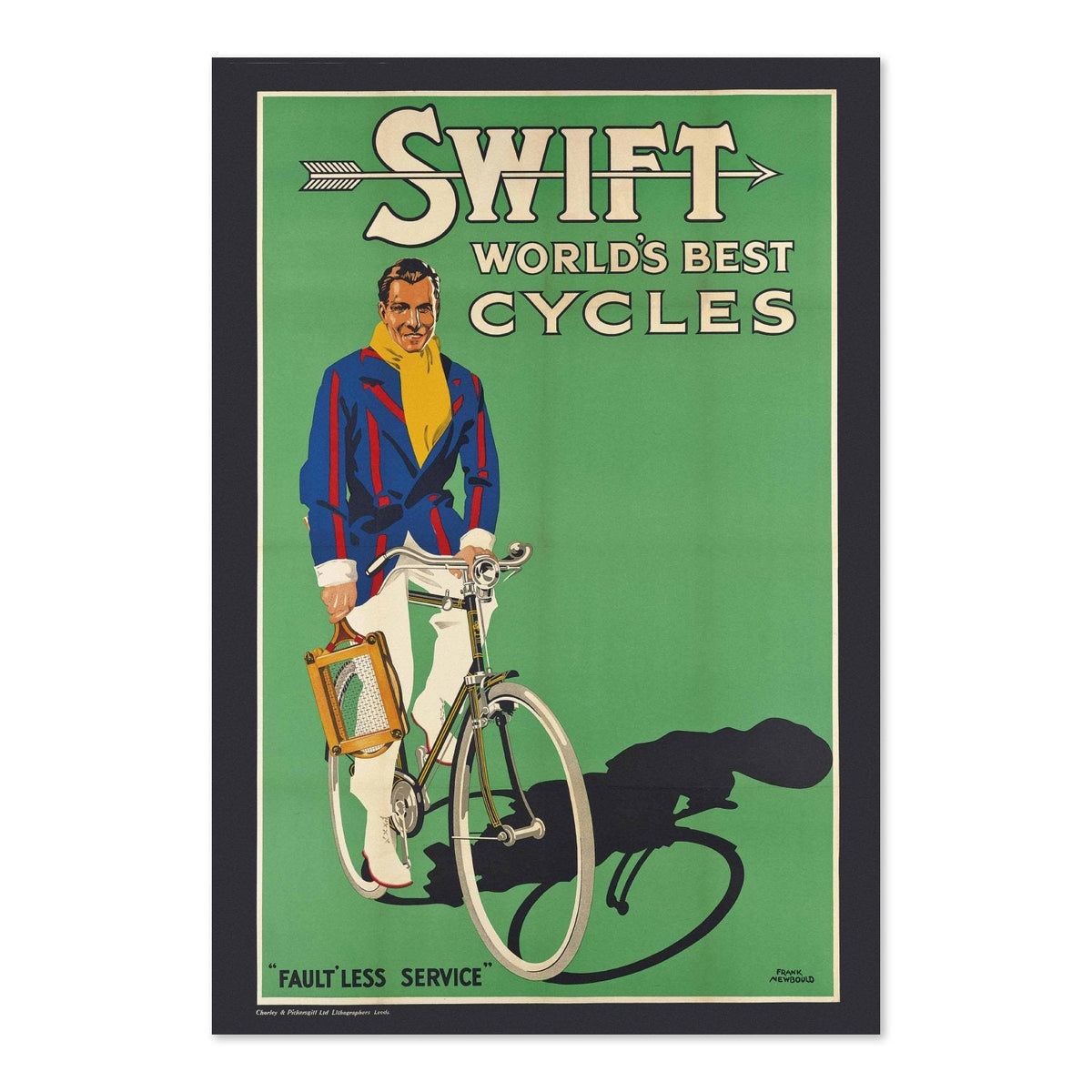 Swift ‚Äî World‚Äôs Best Cycles Poster ‚Äî 1930s Vintage Bicycle Print | Cycling Wall Art