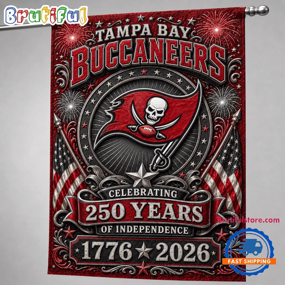 Tampa Bay Buccaneers NFL 250 Years of Freedom 1776-2026 Flag