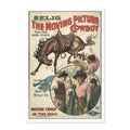 The Moving Picture Cowboy ‚Äî Tom Mix ‚Äî Vintage 1914 Movie Poster | Western Wall Art