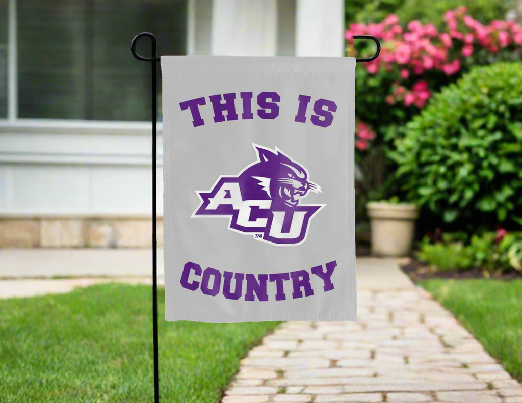 This Is ACU Wildcats Country Double Sided Garden Flag