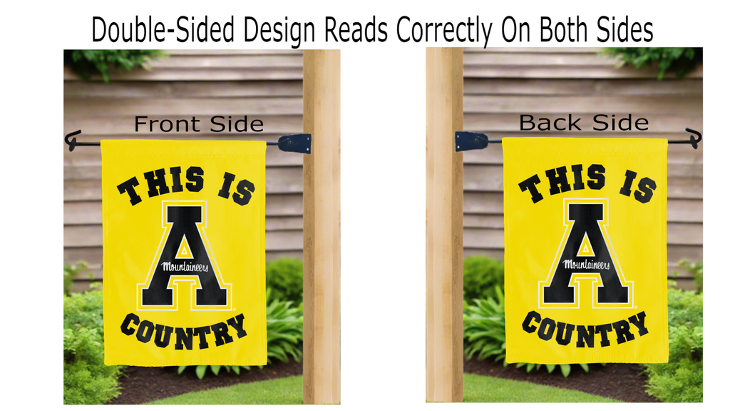 Appalachian State Mountaineers Country Double Sided Garden Flag