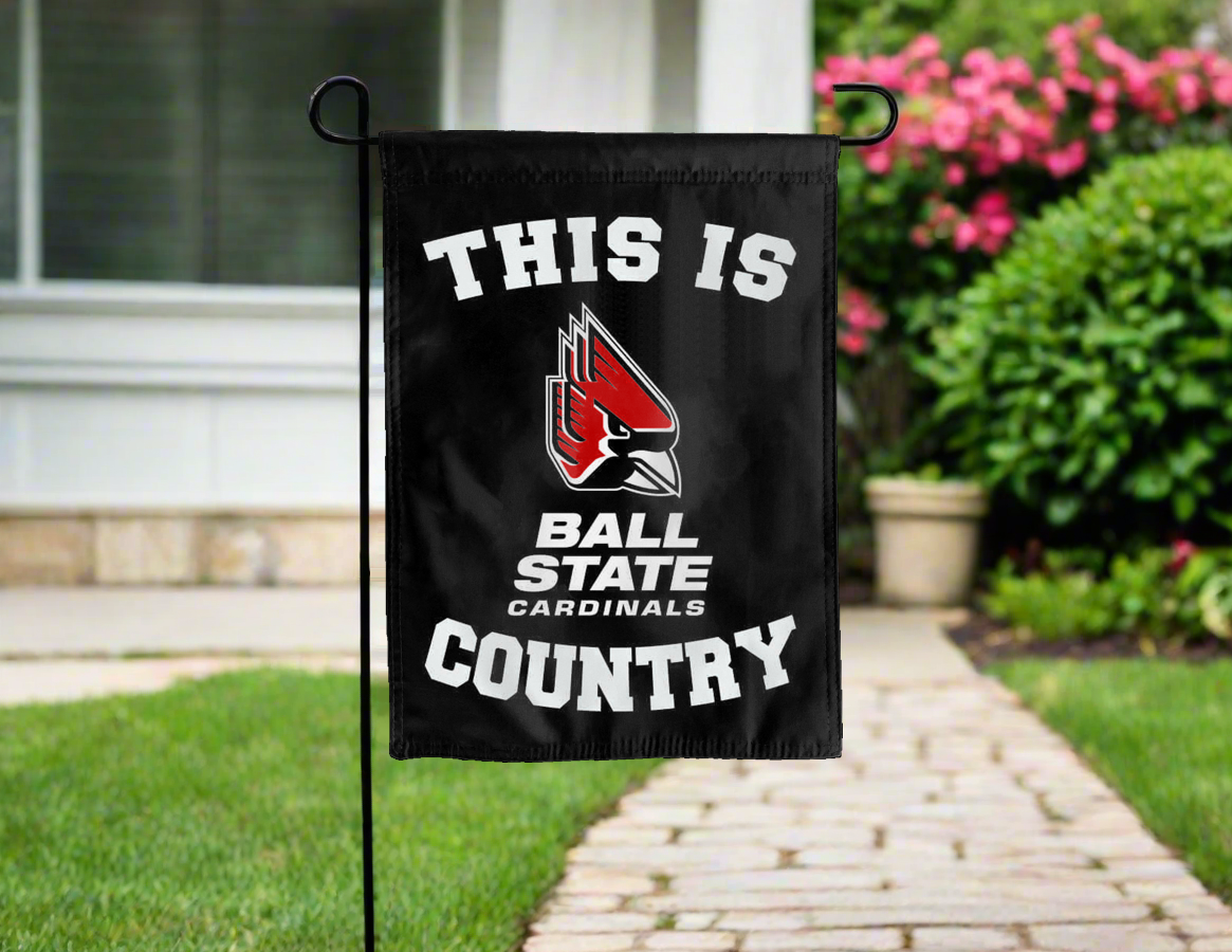 This Is Ball State Cardinals Country Double Sided Garden Flag