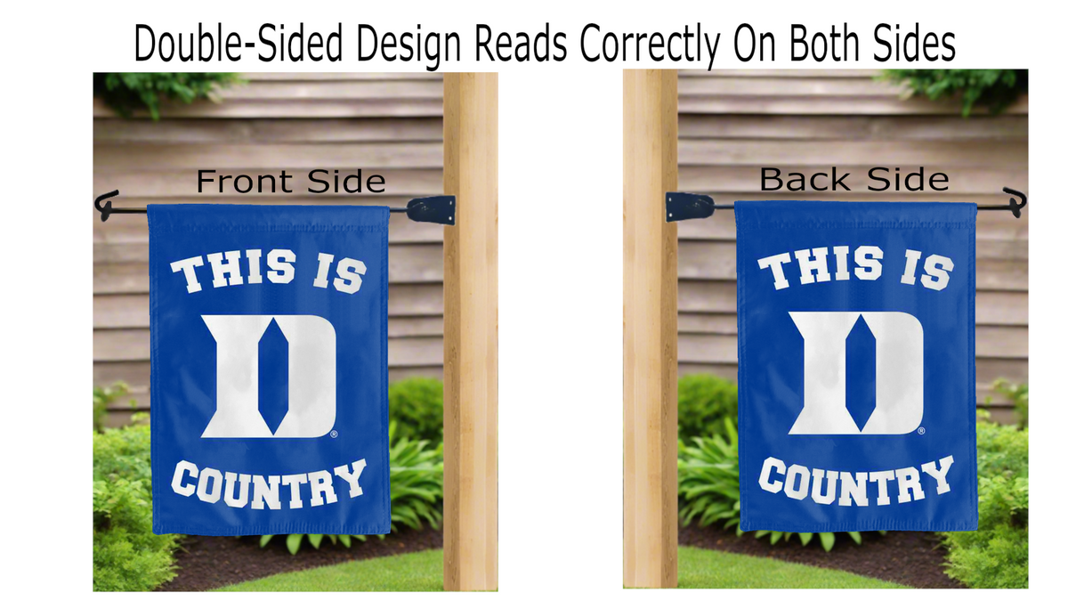 This Is Duke Blue Devils Country Double Sided Garden Flag