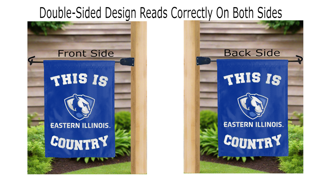 Eastern Illinois Panthers Country Double Sided Garden Flag