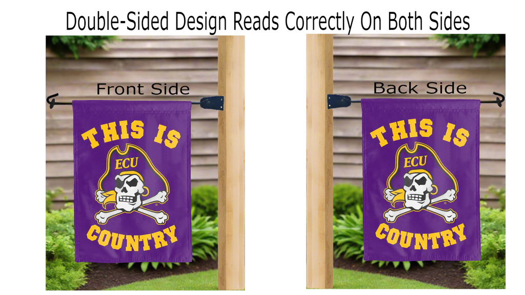 This Is ECU Pirates Country Double Sided Garden Flag