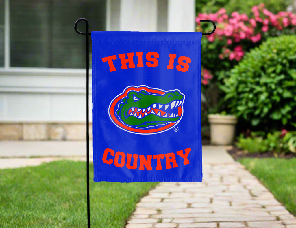This Is University of Florida Gators Country Double Sided Garden Flag