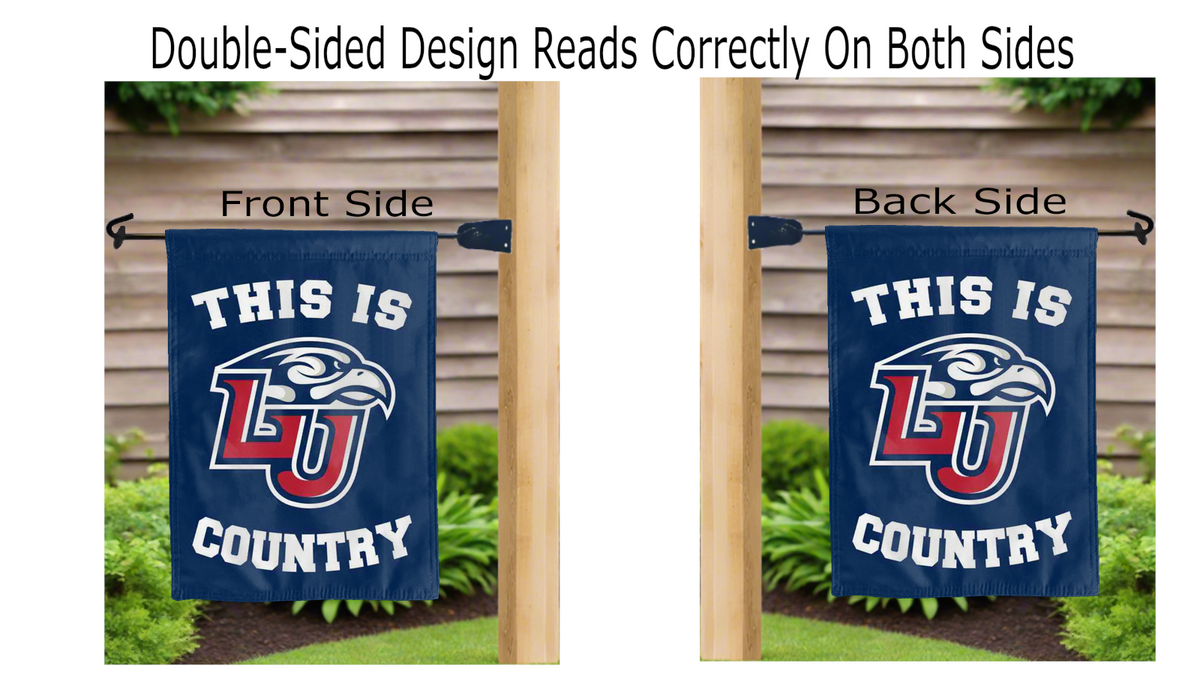 Liberty University Flames Country Double Sided Garden Flag