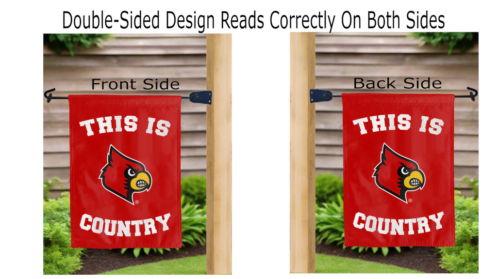 This Is Louisville Cardinals Country Double Sided Garden Flag