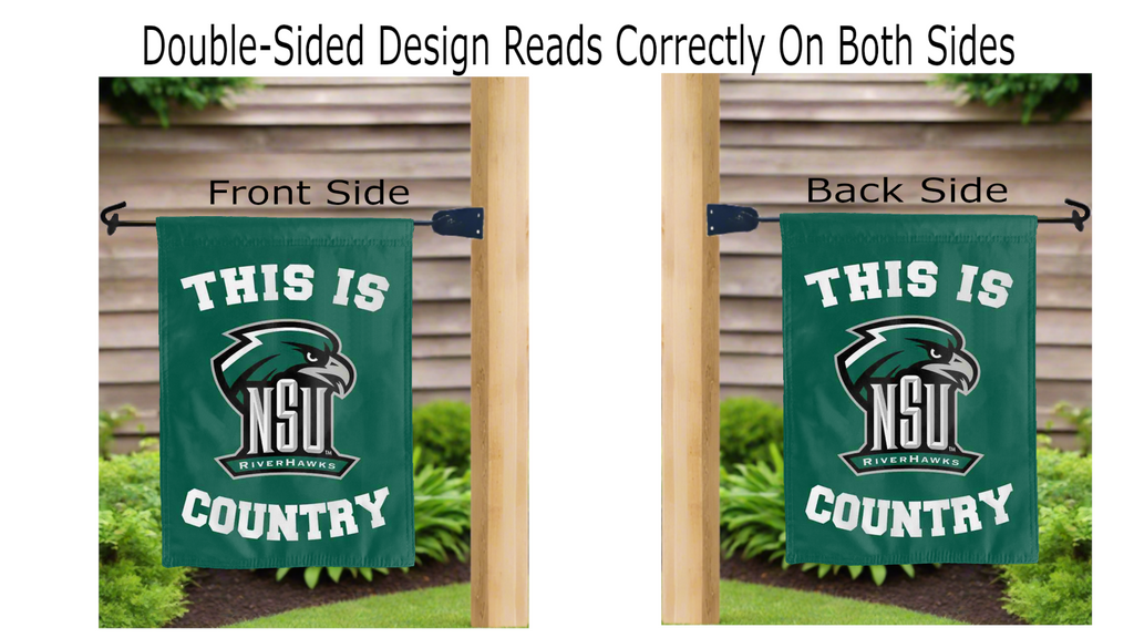 Northeastern State University - This Is NSU Riverhawks Country Garden Flag