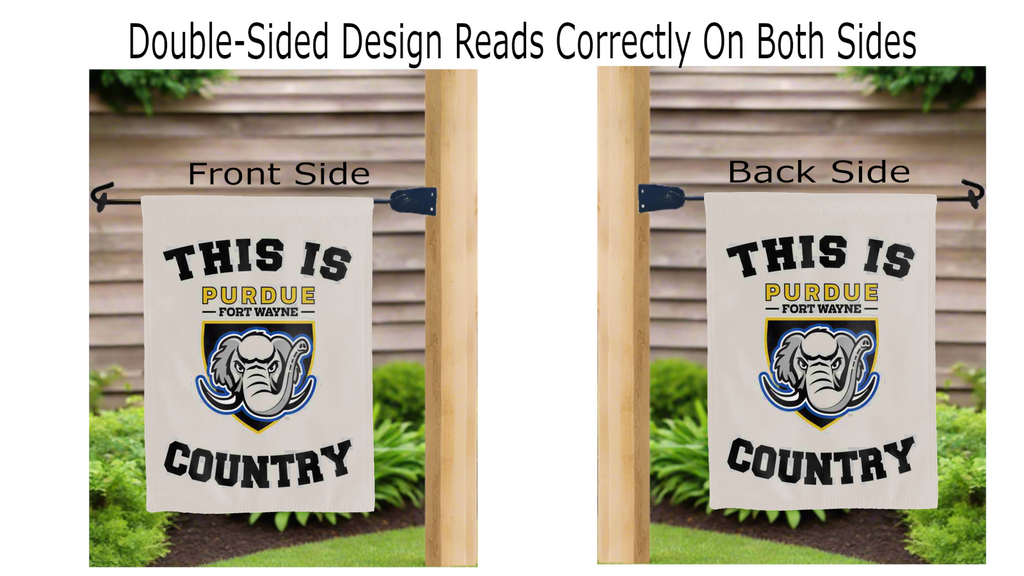 This is Purdue Fort Wayne Mastodons Country Garden Flag