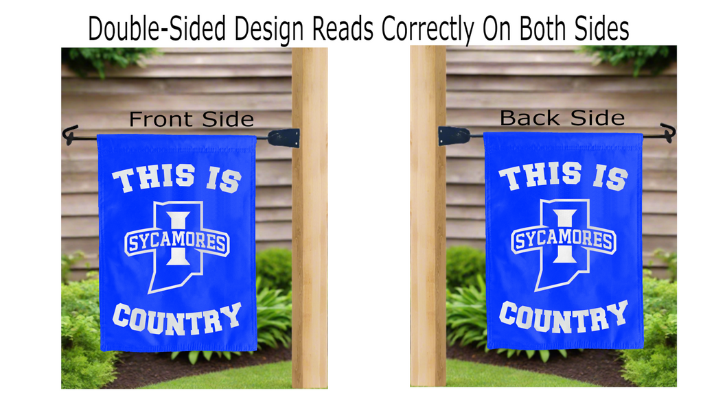 Indiana State Sycamores Country Double Sided Garden Flag