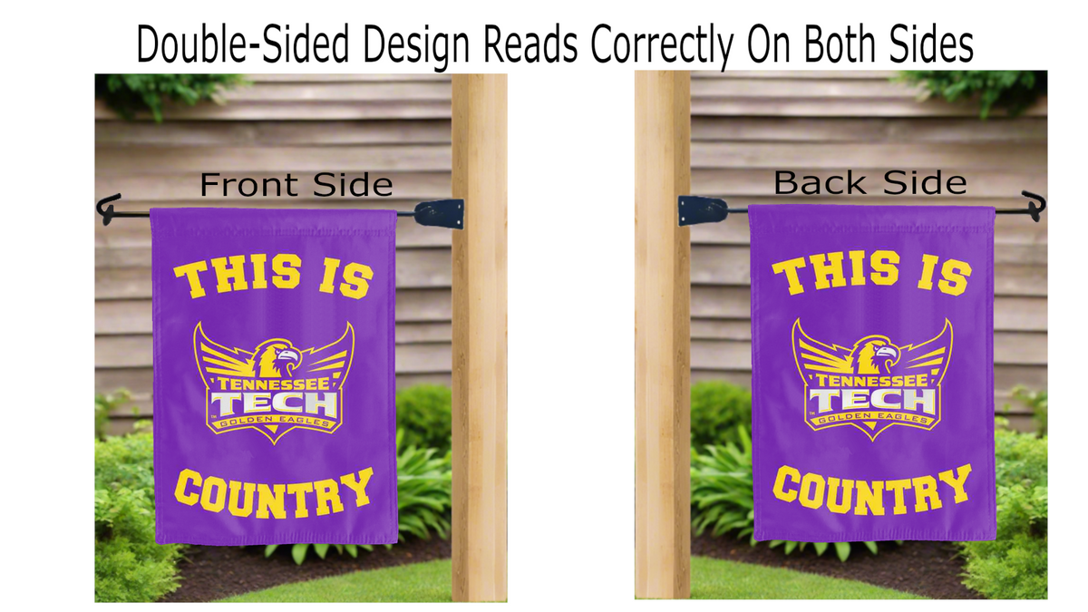 Tennessee Tech Golden Eagles Country Double Sided Garden Flag