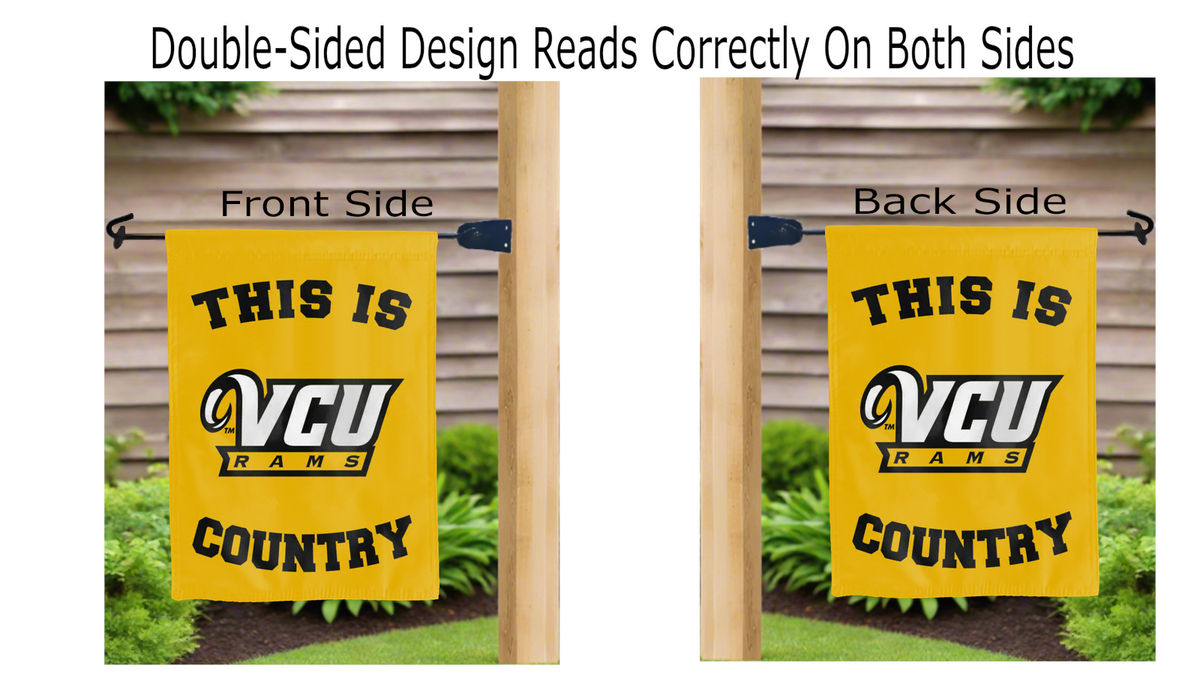 This Is VCU Rams Country Double Sided Garden Flag