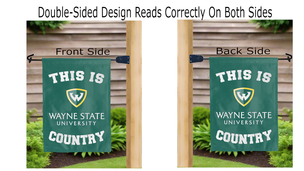 Wayne State University - This Is Wayne State University Warriors Country Garden Flag