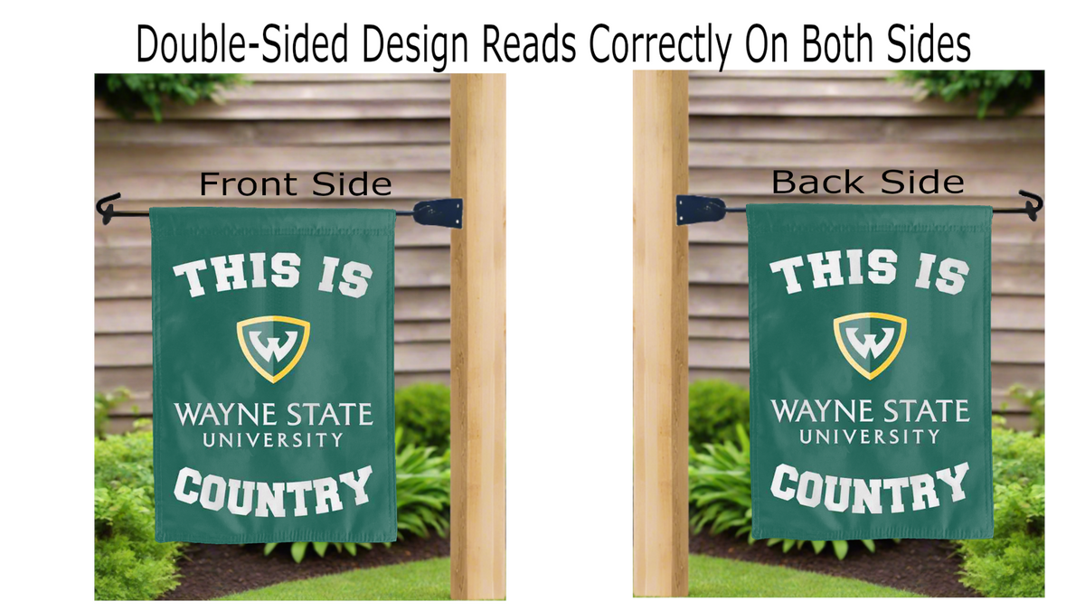 Wayne State University - This Is Wayne State University Warriors Country Garden Flag