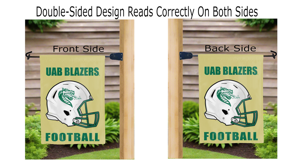 UAB Blazers Football Double Sided Garden Flag