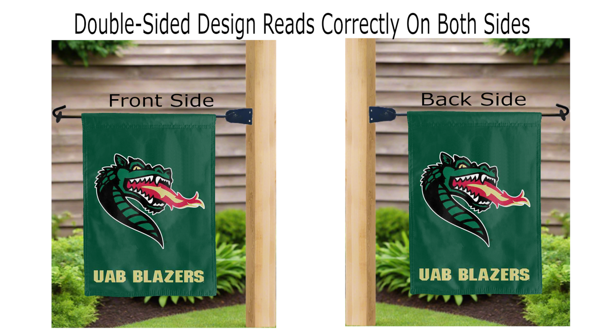 University of Alabama at Birmingham Blazers Double Sided Garden Flag
