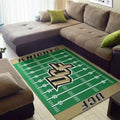 UCF Knights Football Field Area Rug for Home Beige and Green