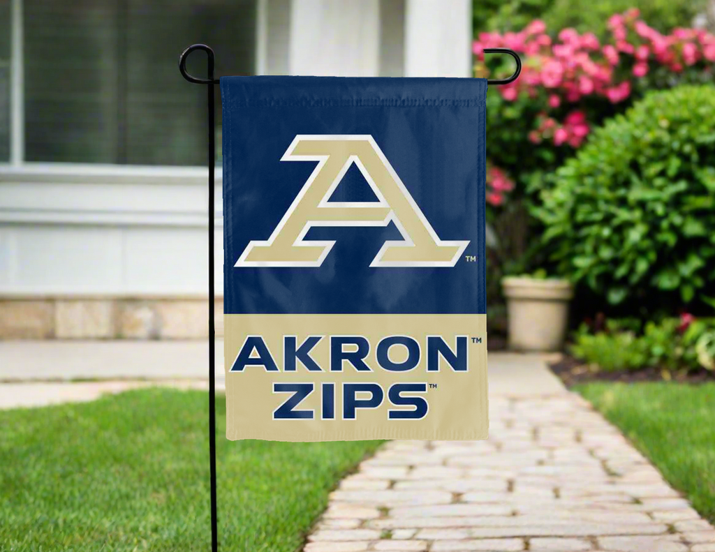 Akron - Zips Double Sided Garden Flag