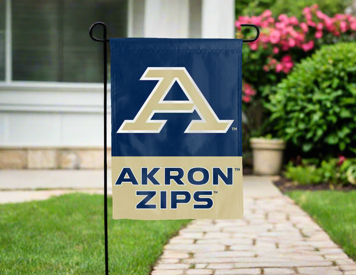 Akron - Zips Double Sided Garden Flag