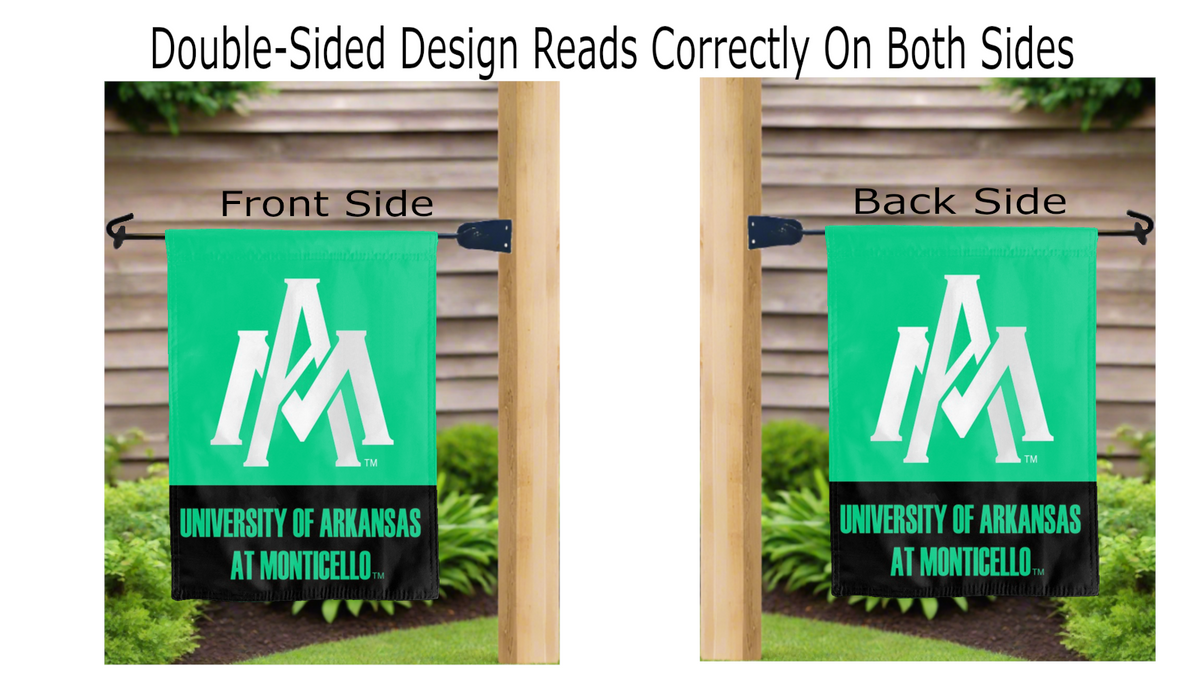 University of Arkansas at Monticello Double Sided Garden Flag