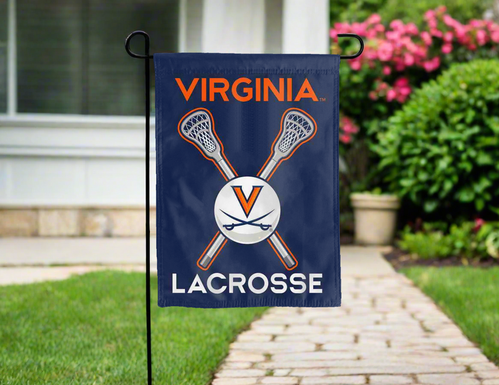 University of Virginia - Lacrosse Double Sided Garden Flag