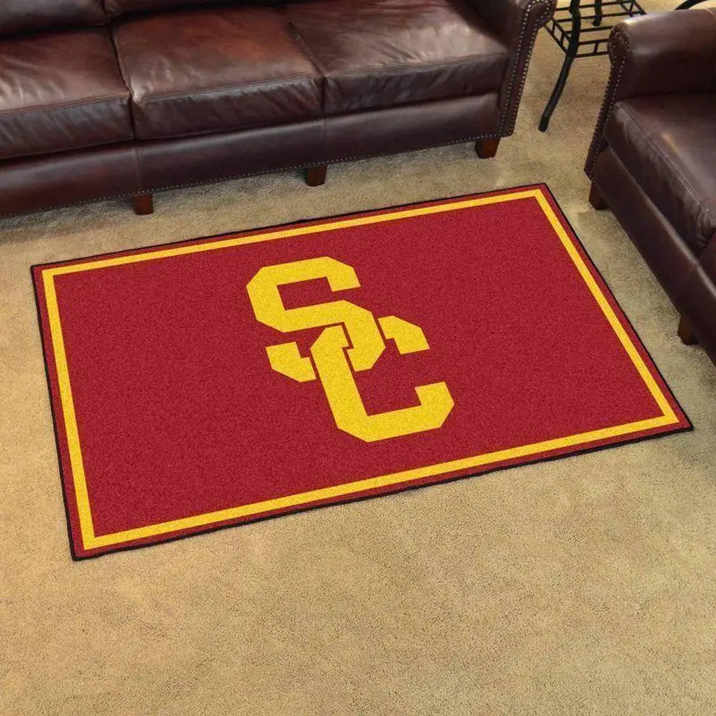 USC Logo Rug Ideal for Home and Office Decoratio...