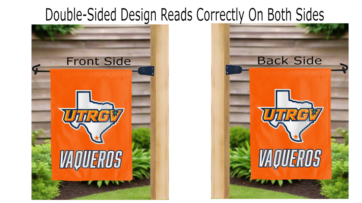 UT Rio Grande Valley - Vaqueros Garden Flag