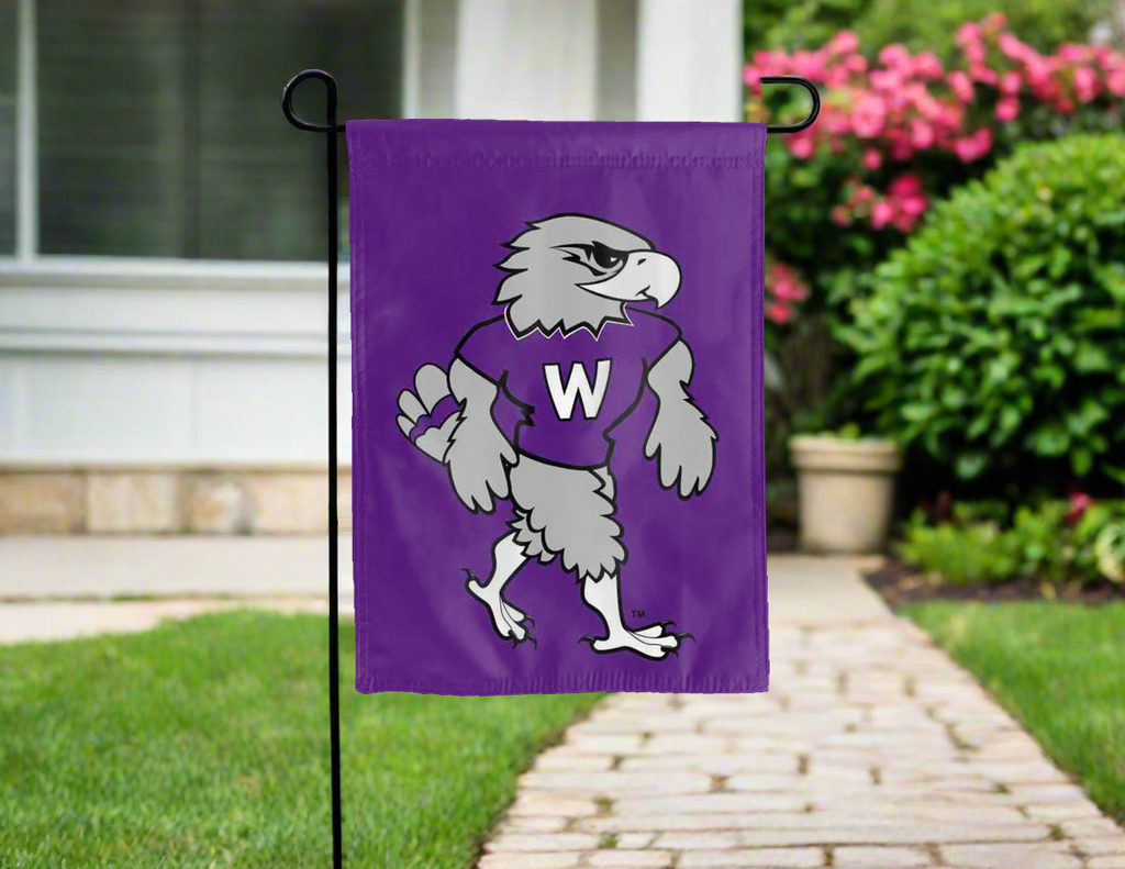 University of Wisconsin-Whitewater - Willie Warhawk Garden Flag