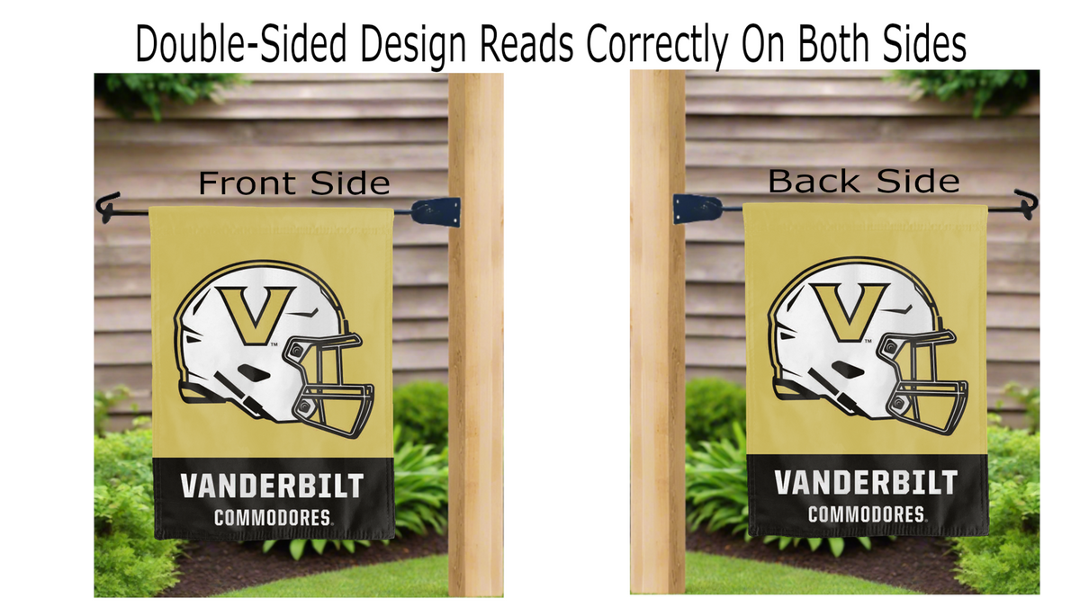 Vanderbilt University Football Double Sided Garden Flag