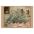 Virginia 1620s Map Poster ‚Äî Captain John Smith Colonial Map Print | Vintage Map Wall Art