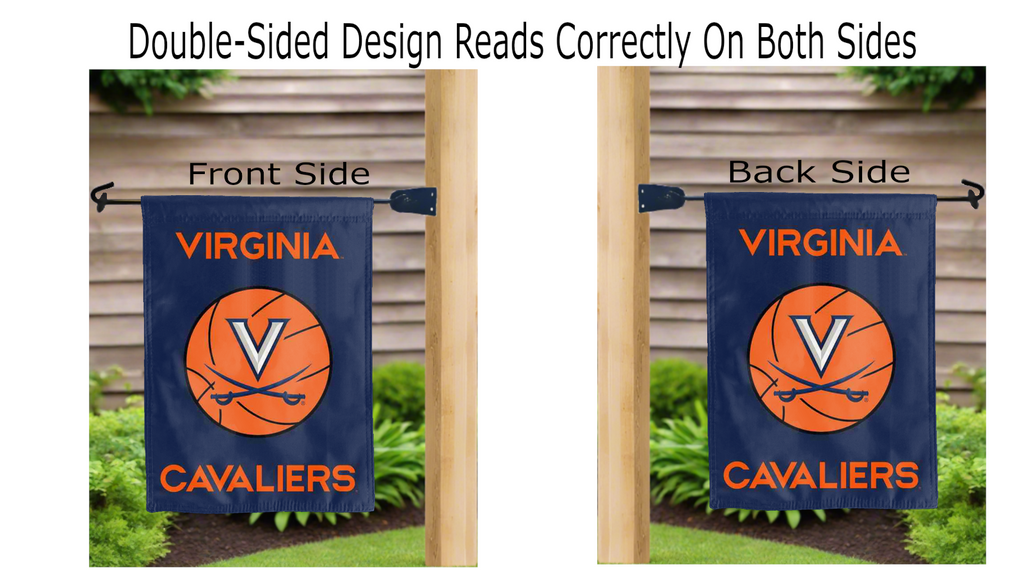 University of Virginia Basketball Double Sided Garden Flag
