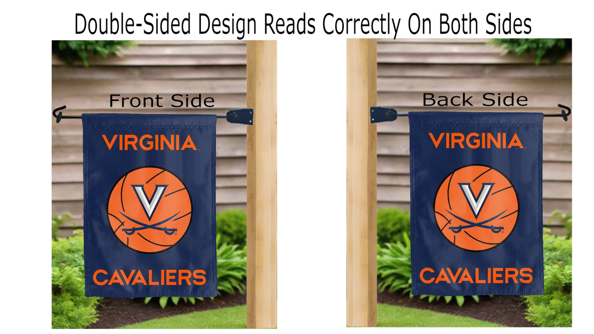 University of Virginia Basketball Double Sided Garden Flag