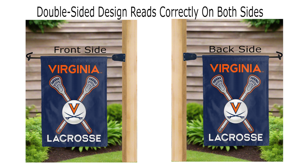 University of Virginia - Lacrosse Double Sided Garden Flag