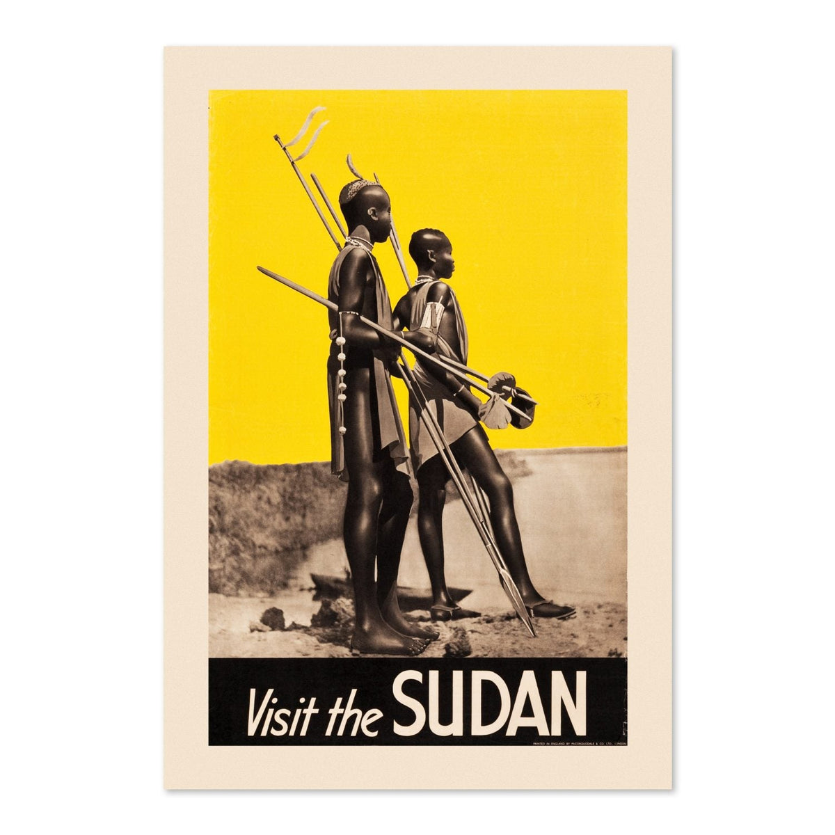 Visit the Sudan ‚Äî Vintage 1930s Travel Poster | Africa Wall Art