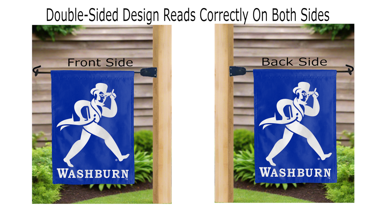 Washburn University - Ichabods Double Sided Garden Flag