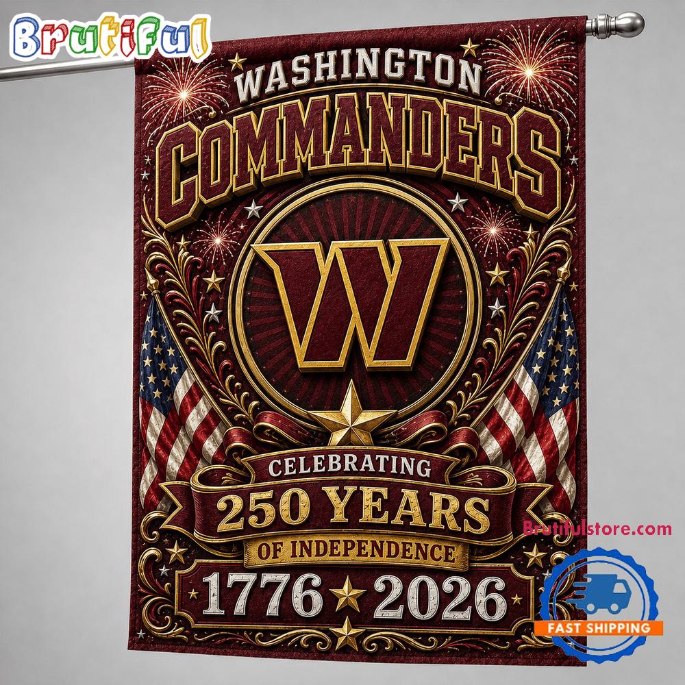 Washington Commanders NFL 250 Years of Freedom 1776-2026 Flag