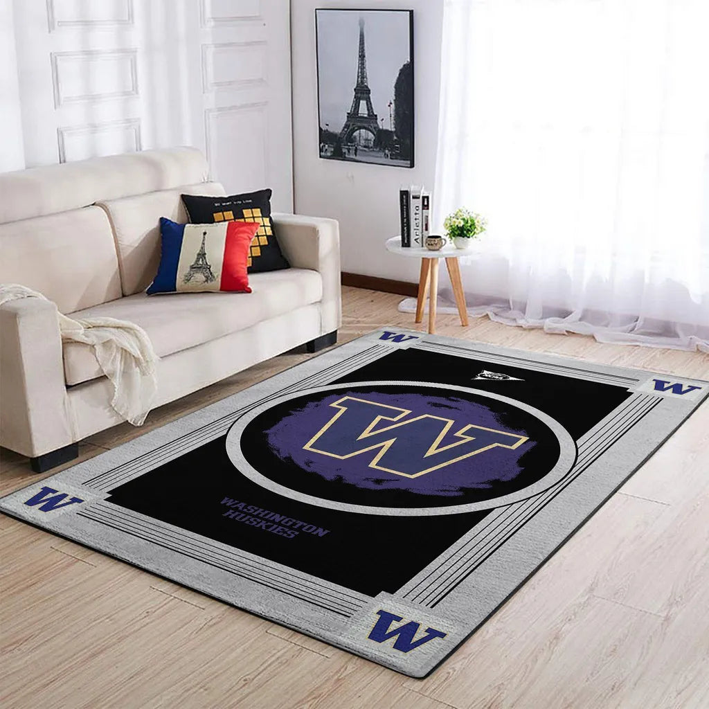 Washington Huskies Area Rug for Living Room Deco...
