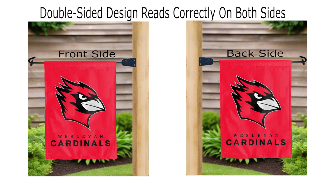 Wesleyan University - Cardinals Garden Flag