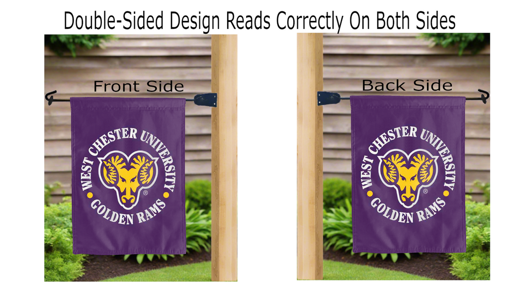 West Chester University - Golden Rams Garden Flag