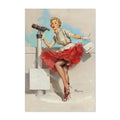 What a View ‚Äî Gil Elvgren Pin-Up Poster | Telescope Wall Art