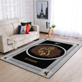 Modern Living Room Rug with Western Style Design Pattern Blue and Gray